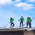How Roofing Services and Construction Cleaning Teams Work Together During Large Projects
