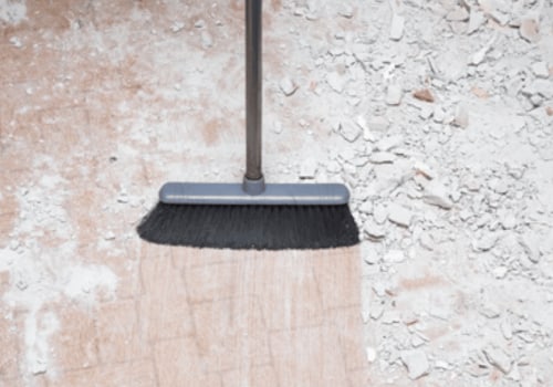 What is the best way to clean up construction dust?